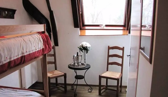 Campsite Le Clos de Banes * - Double Room with Bunk Beds