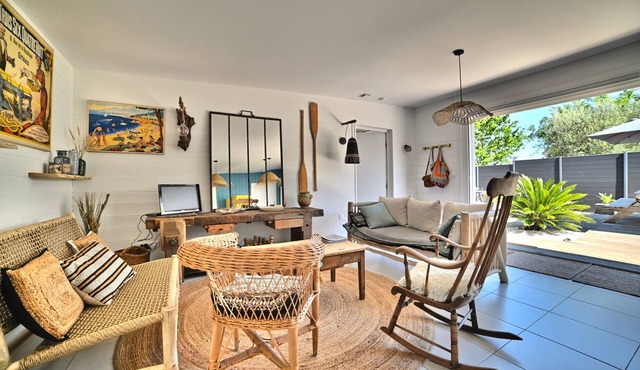 Casa Marcel, 4 Chambres, 4 Sdb, Décoration Bohème, au Calme Dans la Pinède
