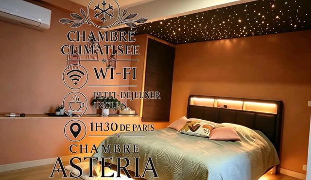 Chambre Astéria -Climatisée- Entrée Privée - Petit dejeuner inclus