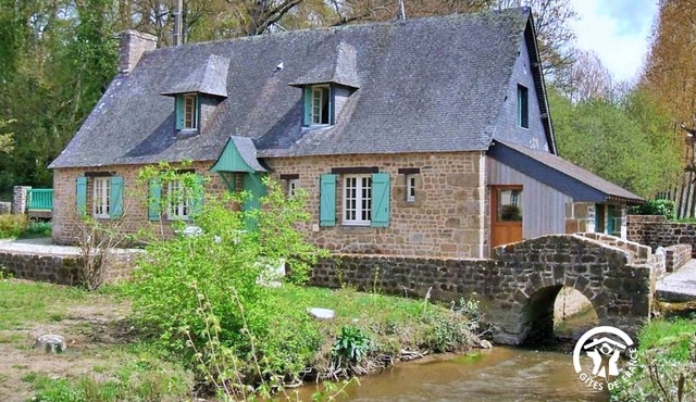 Charming Rustic Stone House with Private Pond, Terrace, and Fishing near Mont Saint Michel