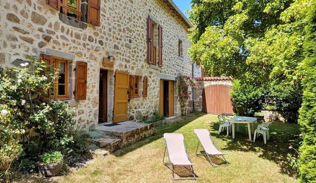 Charming 19th Century Stone House by a Brook, Near Medieval Village