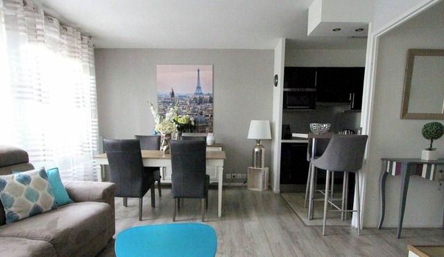 Charming apartment facing Val d'Europe, Outlet/Disneyland 10mn in Serris