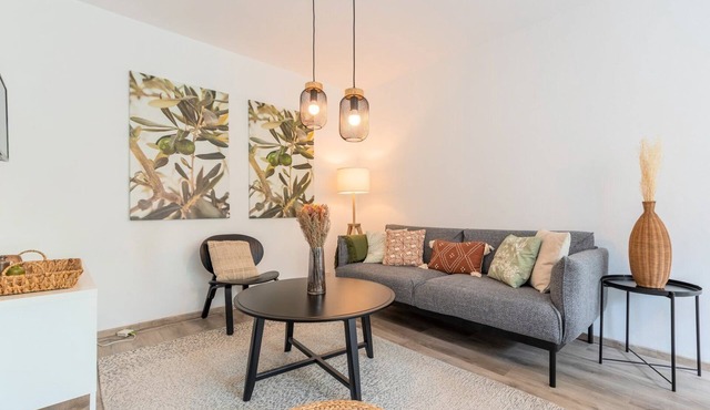 Charming apartment with parking and balcony.