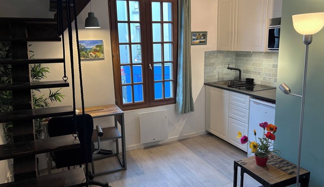 Charming duplex apartment in the typical Butte aux Cailles neighborhood