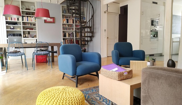 Charming family duplex in Paris 5th 95m2 + mezzanine