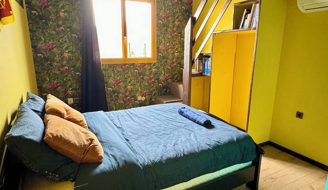 Colorful atypical house