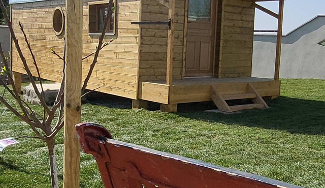 Comfortable caravan close to town (pets welcome)