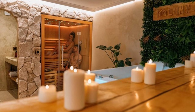 Cottage Lomy with Sauna and Balneo