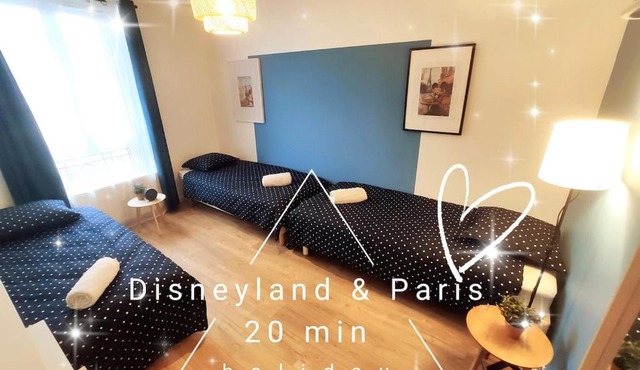 DisneyLand - Paris 20 min - Parking - 8 personnes