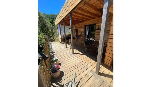 Ecogîte 2 in the Cévennes: Nordic bath with view