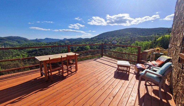Bastide d'Aigrefeuille view of Cévennes National Park