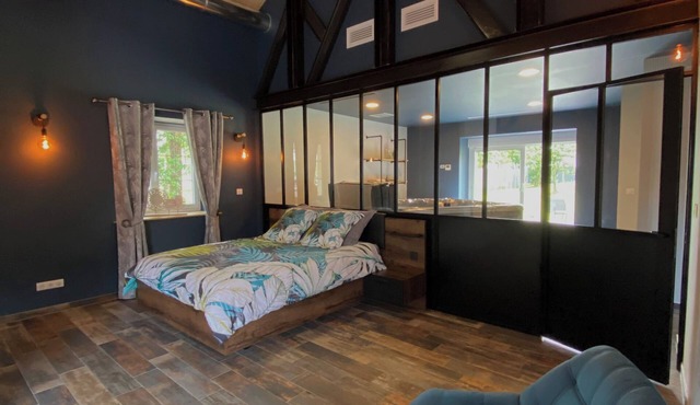 Gite Détente 5 Étoiles Loft Industriel Hammam, Sauna et spa