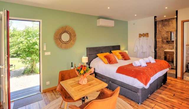 Gîte L'Escapade for 2 with private spa