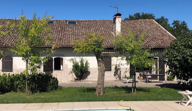 Grande Ferme Landaise Rénovée 15 Pers 3 SdB Avec Grande Piscine