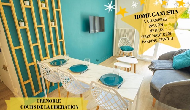 HOME GANUSHA COSY 3 CHAMBRES PARKING GRATUIT BALCON