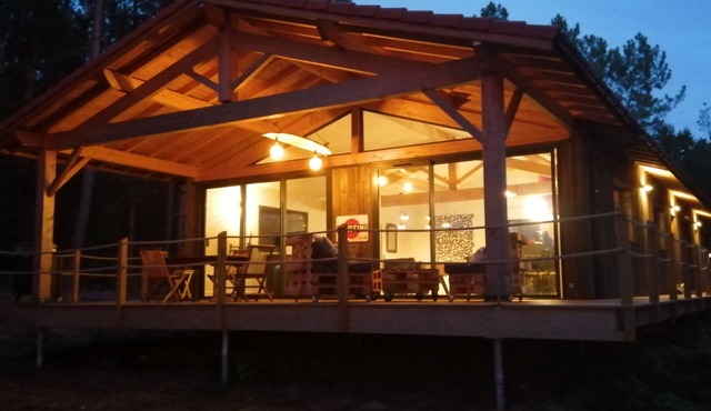 House on stilts, in the forest 4 km from the beach