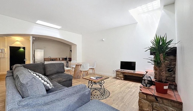 Immeuble complet climatisé, 24 couchages, centre ville, proche A75