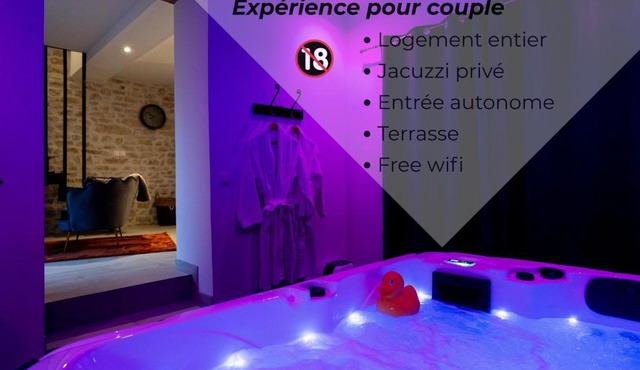 Jacuzzi privé Love Room Entre Nemours et Montargis