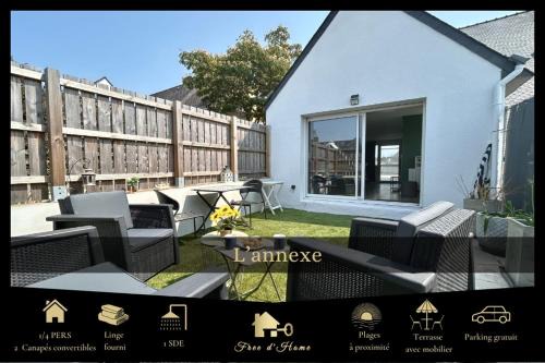 L Annexe studio avec terrasse proche des plages et casino