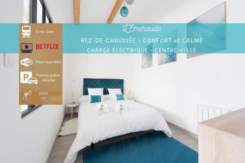 L'Emeraude Rez-de-chaussée - Parking privé - Cocoplume Suites