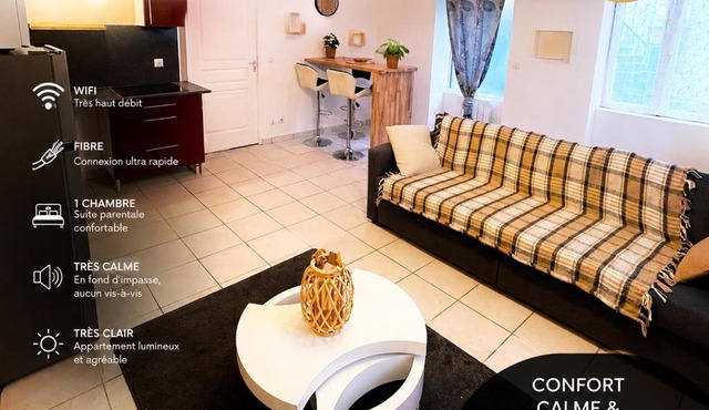 'L'escapade Montbrisonnaise' appartement calme avec parking gratuit sur place