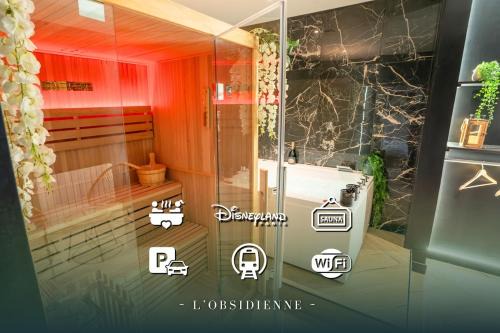 L'Obsidienne - Sauna & Spa Suite - Parking, Train Station