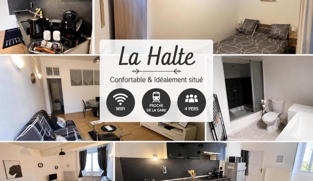 La Halte - Comfortable Flat near Station & Old Town