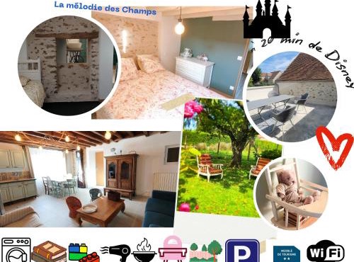 La Mélodie des champs, appartement mitoyen de 80 m2 dans une maison avec un autre appartement
