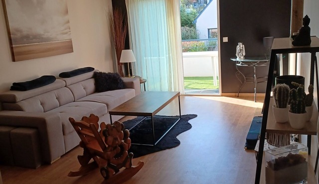 Large and beautiful 2P apartment Guidel center (56), 4kms from the beaches, PMR access