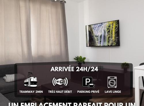 Le 3 Chambres Parking Proche Tram