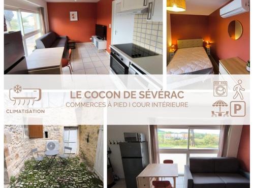 Le Cocon de Sévérac I Clim & cour intérieure