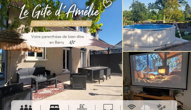 Le gite d 'Amélie maison climatisation wifi jardin privé