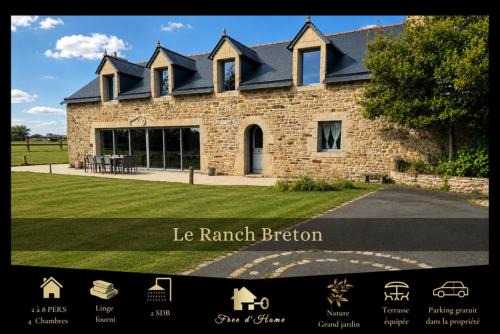 Le Ranch Breton, grande propriété entre forêt & océan - 2-8 personnes - jardin - parking