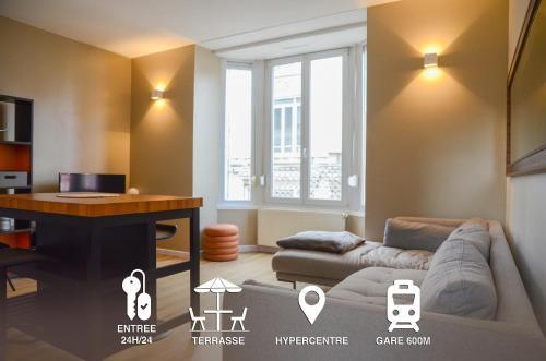 Le superbe T2, Centre ville, WIFI, proche Gare , Prox Lille, Terrasse