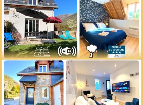 Les trois chalets - jardin terrasse 7 personnes - Saint Mamet Luchon