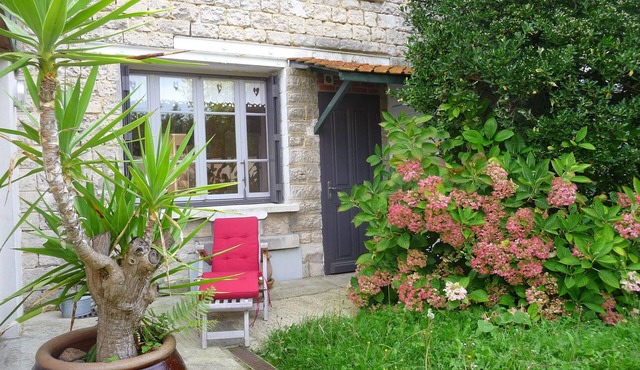 Lin and the charming gite host in Picardy
