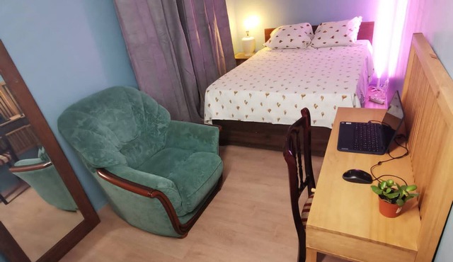 Logerthine Bezons chambre bleu 1 🇫🇷