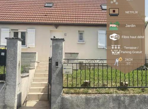 Maison familiale - Jardin - Parking - Wifi