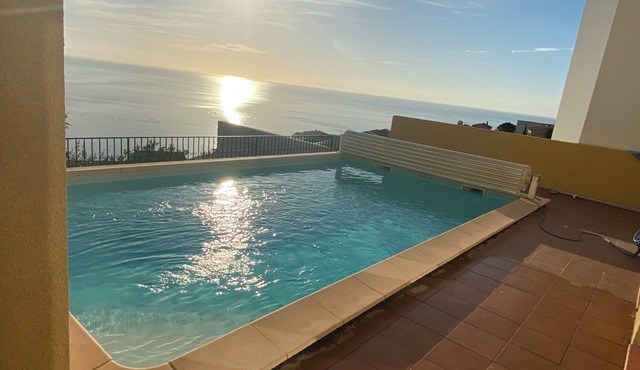 Mediterranean villa with pool and magnificent sea views and walks
