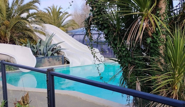 Mobil-home 3 bed 2 bath 6 pers in 4* campsite South Finistère, 1,5Km from beaches.