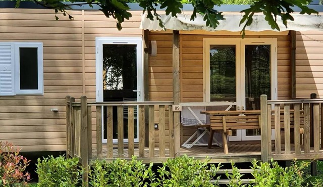 Mobil home Confort - 29m² - 2 bedrooms - semi-covered terrace sleeps 4