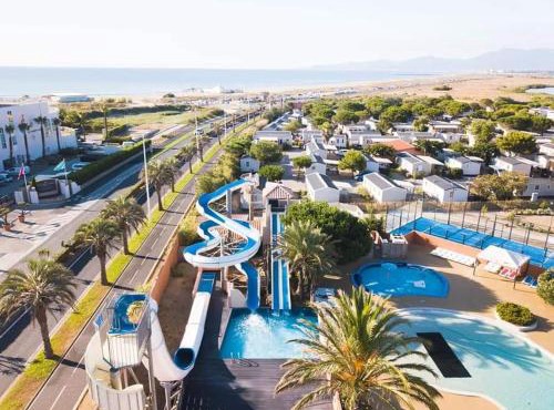 Mobil-home SOLEIA MAR ESTANG SIBLU VILLAGE Front de mer Accès plage privé Clim 2 SDB Canet-en-Roussillon