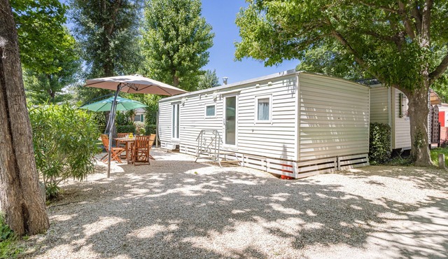 Mobile Home at Camping Le Front De Mer – Excludes Camping Fees – Shared Pool & Air Conditioning