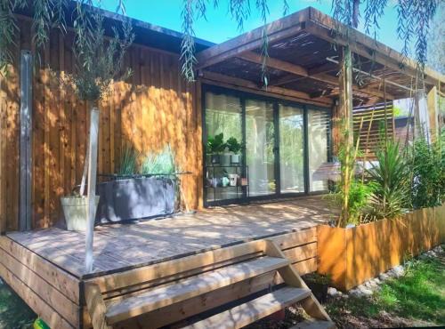 Mobile home, Bungalow dans les Landes, Calme, proche lac et plages