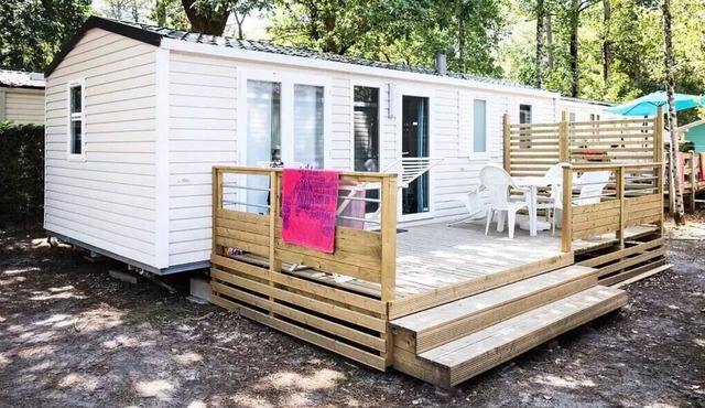 Mobile Home | Comfort | 2 Bedrooms | 6 Guests | Raised, Uncovered Deck