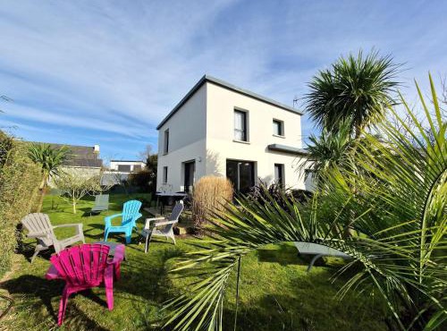 Modern house near the coast