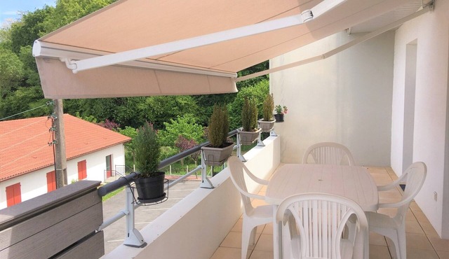 Modern property with large balcony and parking