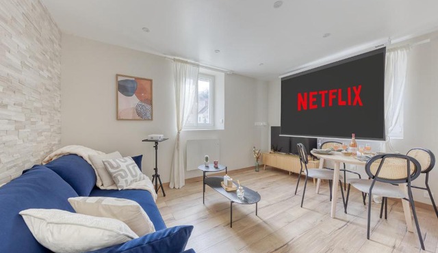 Movie Prestige - Elegant - Moderne - Netflix avec VidéoProjecteur - Stationnement facile