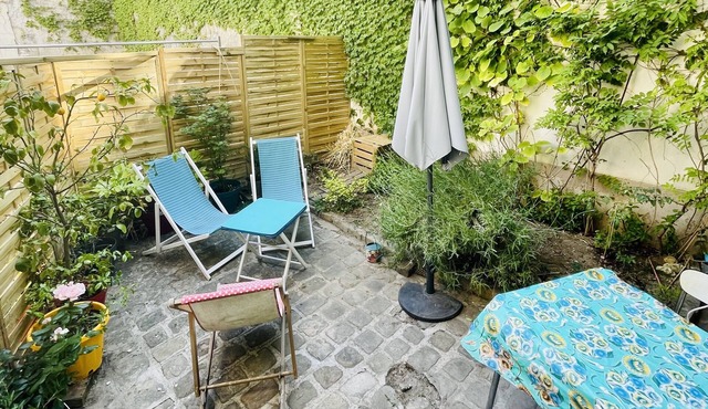 Nice appartement with garden in Paris. Tickets for the Olympic games .