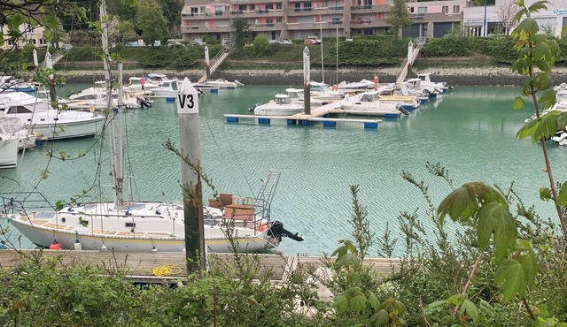 NORMANDY Facing port. charming T2 ground floor 2 pers. With terrace & garden in saint Valery en Caux